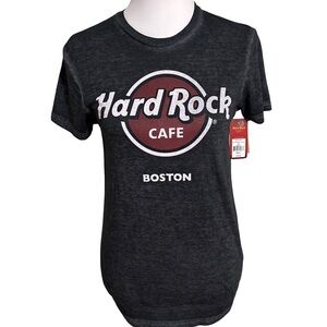 Hard Rock Cafe Charcoal Tee with Red Logo